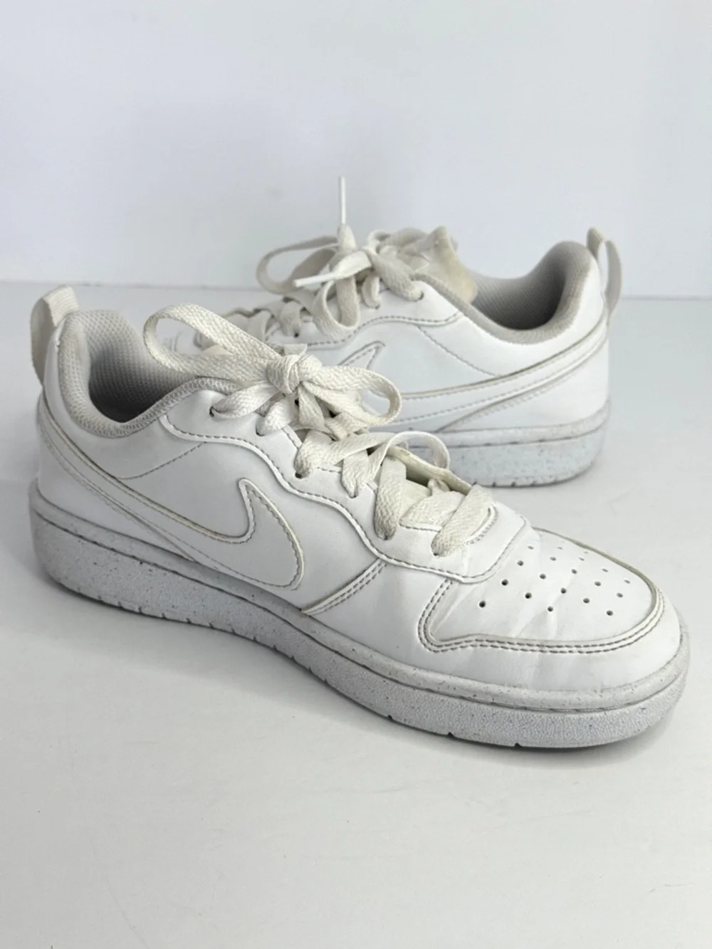 Nike Court Borough Low Recraft GS White Sneakers Youth 4Y Casual Shoes